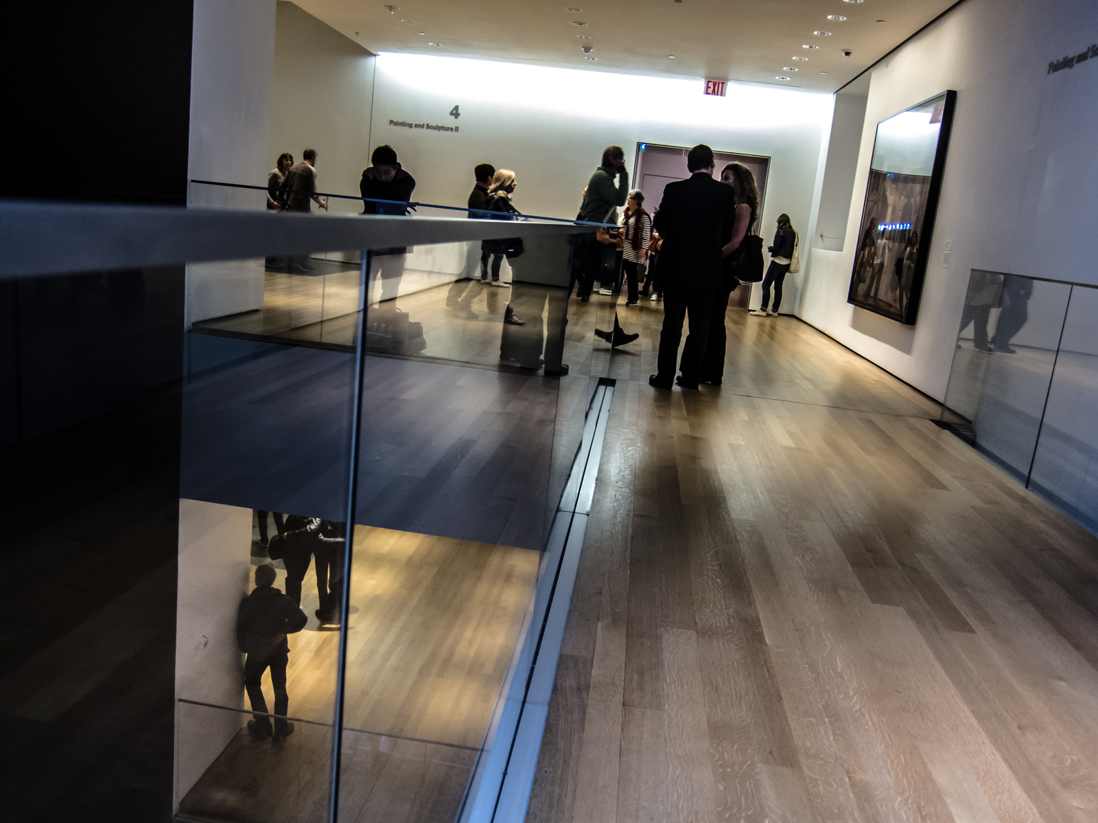 Glass railings in the MoMA